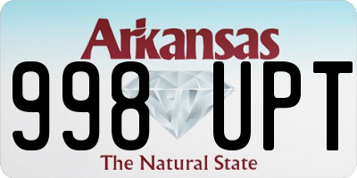 AR license plate 998UPT