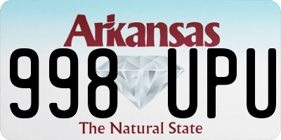 AR license plate 998UPU
