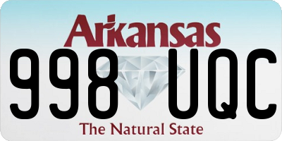 AR license plate 998UQC