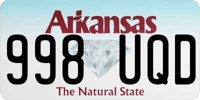 AR license plate 998UQD