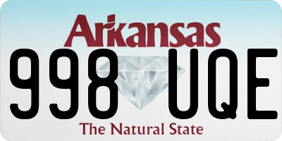 AR license plate 998UQE