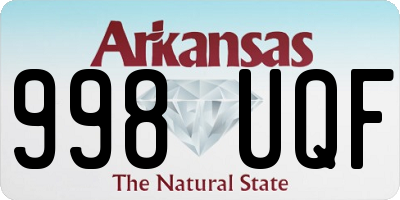 AR license plate 998UQF