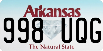 AR license plate 998UQG