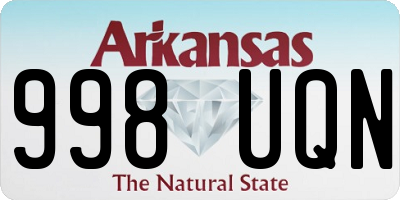 AR license plate 998UQN