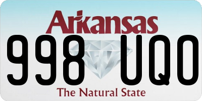 AR license plate 998UQO
