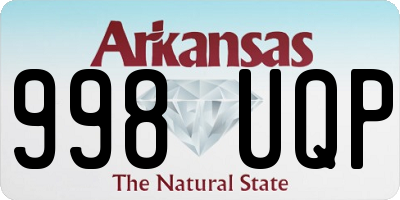 AR license plate 998UQP