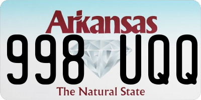 AR license plate 998UQQ