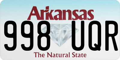 AR license plate 998UQR