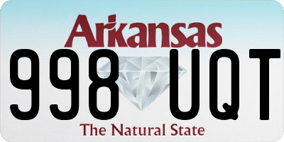 AR license plate 998UQT