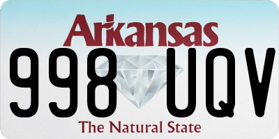 AR license plate 998UQV
