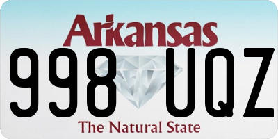 AR license plate 998UQZ