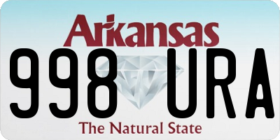 AR license plate 998URA