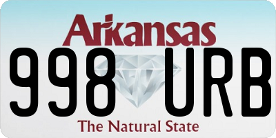 AR license plate 998URB