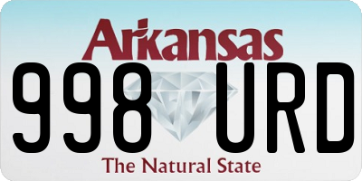 AR license plate 998URD