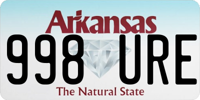 AR license plate 998URE