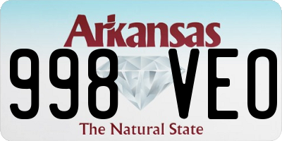 AR license plate 998VEO