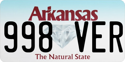 AR license plate 998VER