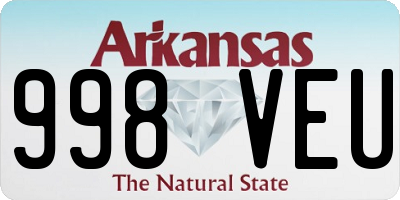 AR license plate 998VEU