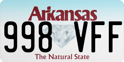 AR license plate 998VFF