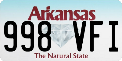 AR license plate 998VFI