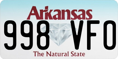 AR license plate 998VFO
