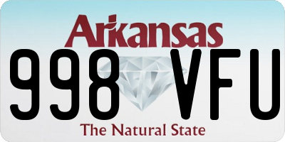 AR license plate 998VFU