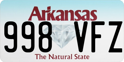 AR license plate 998VFZ