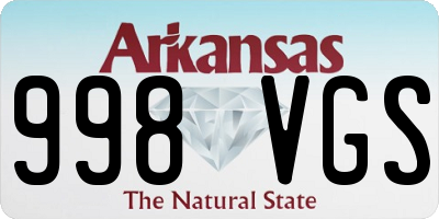 AR license plate 998VGS