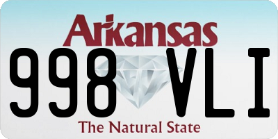AR license plate 998VLI