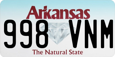 AR license plate 998VNM