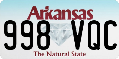 AR license plate 998VQC