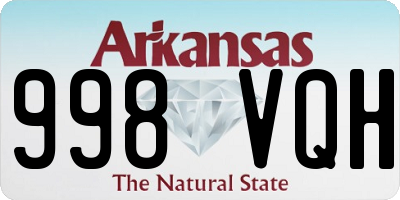 AR license plate 998VQH
