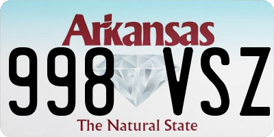 AR license plate 998VSZ