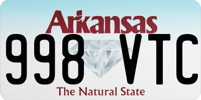 AR license plate 998VTC