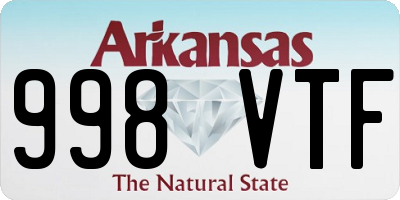 AR license plate 998VTF