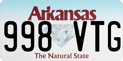 AR license plate 998VTG