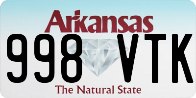 AR license plate 998VTK