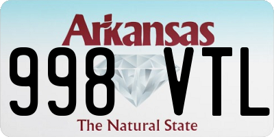AR license plate 998VTL