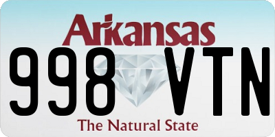 AR license plate 998VTN