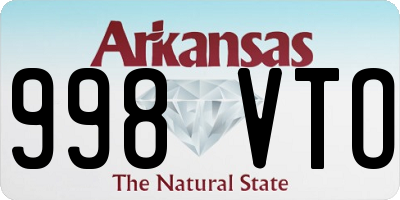 AR license plate 998VTO