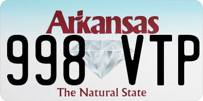 AR license plate 998VTP