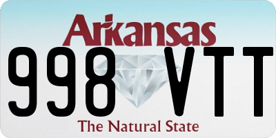 AR license plate 998VTT