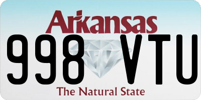 AR license plate 998VTU