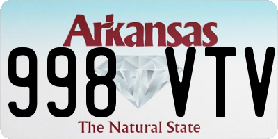 AR license plate 998VTV