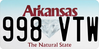 AR license plate 998VTW