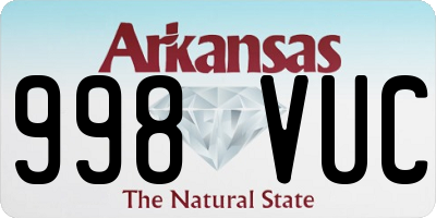 AR license plate 998VUC