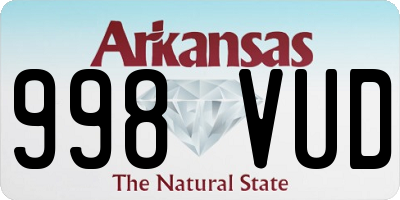 AR license plate 998VUD