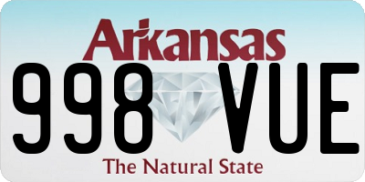 AR license plate 998VUE