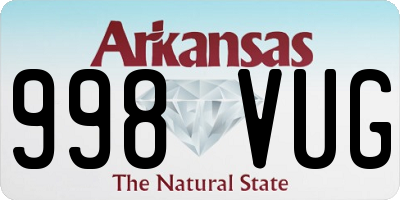 AR license plate 998VUG