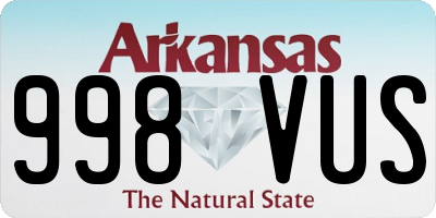 AR license plate 998VUS